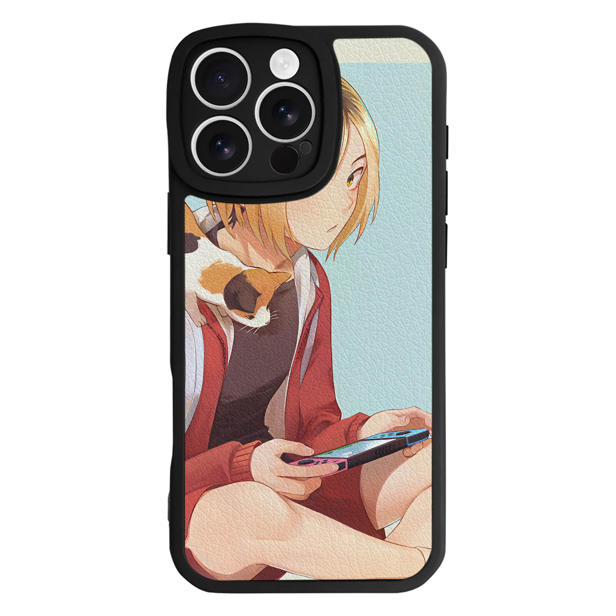 （画像用） ハイキュー!! Haikyu!! 【iPhone 16シリーズ対応】シリコンスマホケース（レザー調） 材質：シリコン
